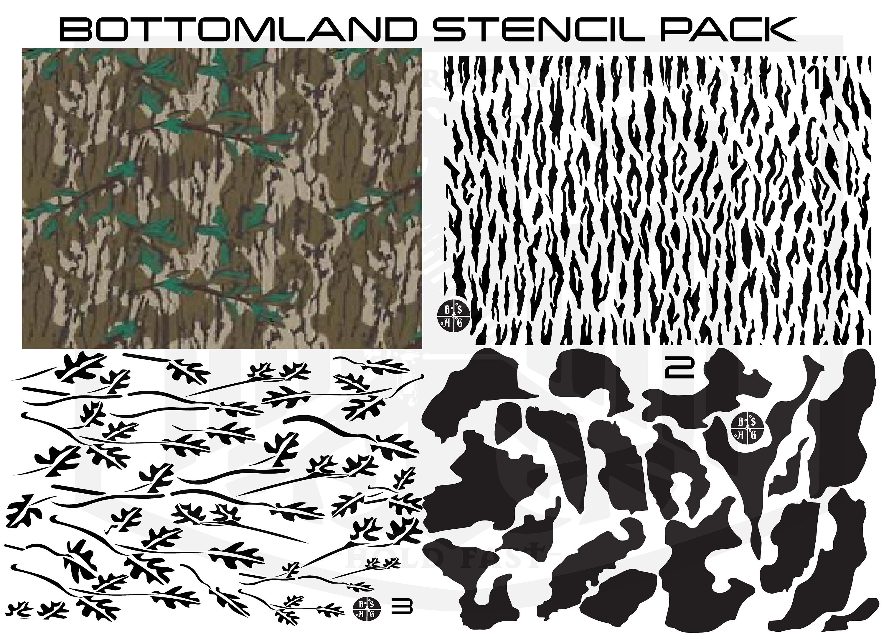 Stego Camo Stencil - Sticky Stencil - CANDE SHOP