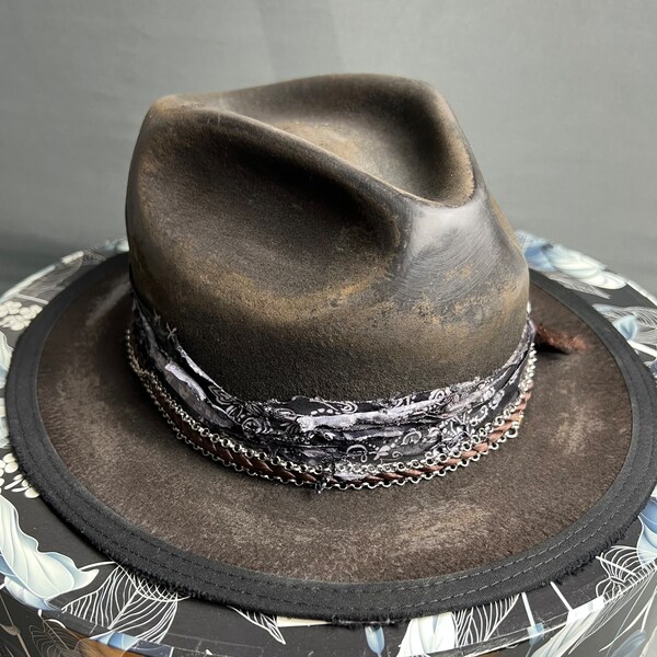 Rare custom hat cowboy Fedora