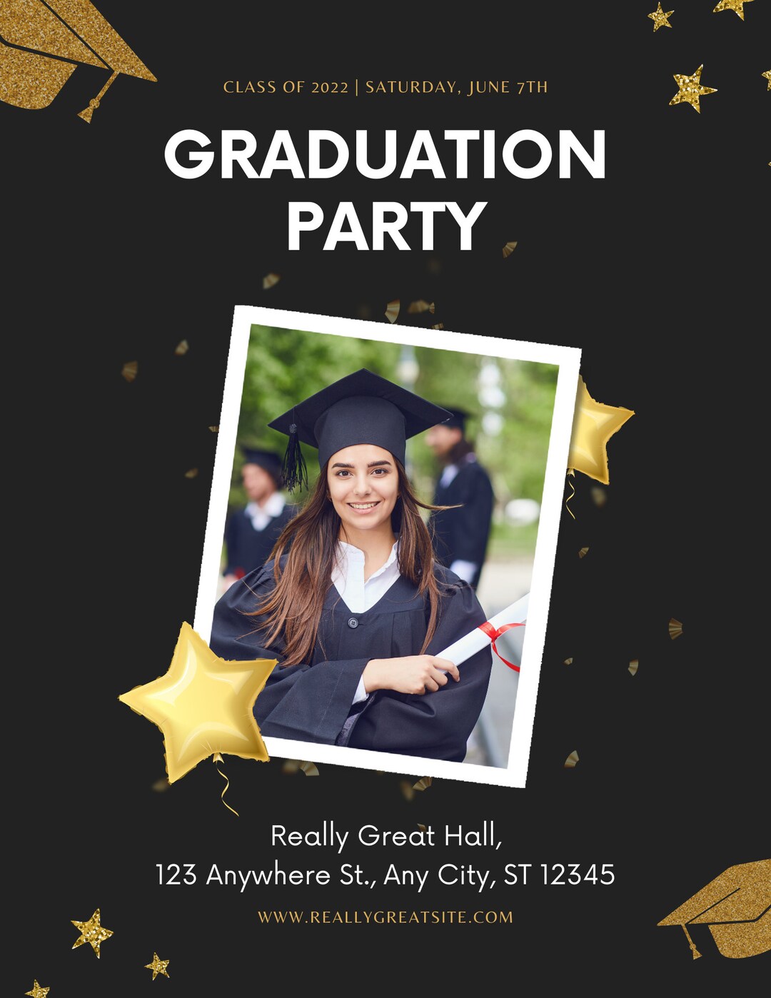 Graduation Flyer With Photo - Etsy