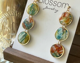 Raegan collection three circle earrings