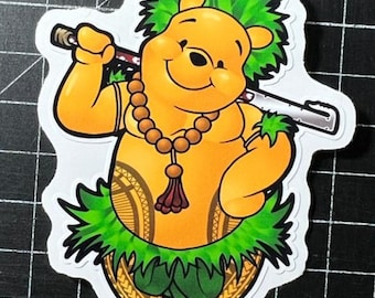 4" Samoan Fire Knife Pooh Bear