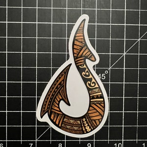 4x2.25” Makau Tattoo influenced Sticker