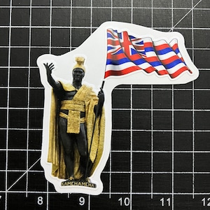 King Kamehameha with our flag 4x4”