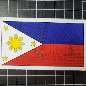 4.5x2,5” Poly filled Filipino Flag