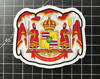 Hawaiian Coat of Arms 3.5x3”