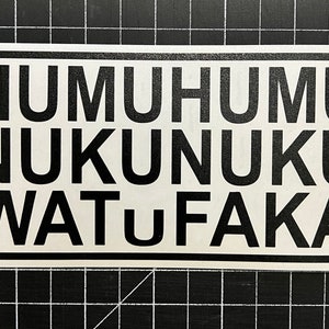6x3” Humuhumu Nukunuku WATuFAKA