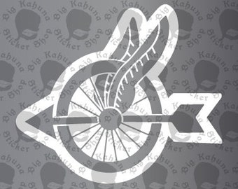 SVG of Police Motorcycle Wheel with Wings.