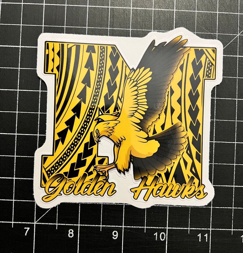 Poly Filled Nanakuli Golden Hawks 4 Etsy