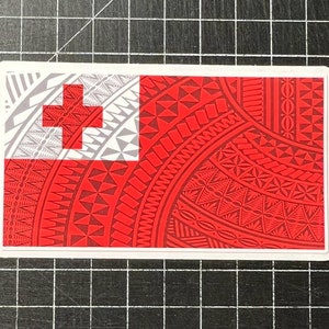 4.5x2,5” Poly filled Tonga Flag