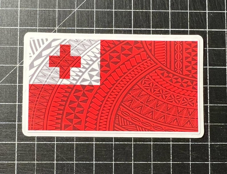 4.5x2,5” Poly Filled Tonga Flag - Etsy