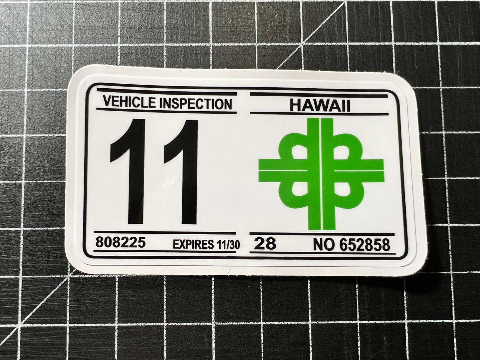 Nostalgic Hawaii Safety Check Sticker 3.5x2 Months 612 Etsy