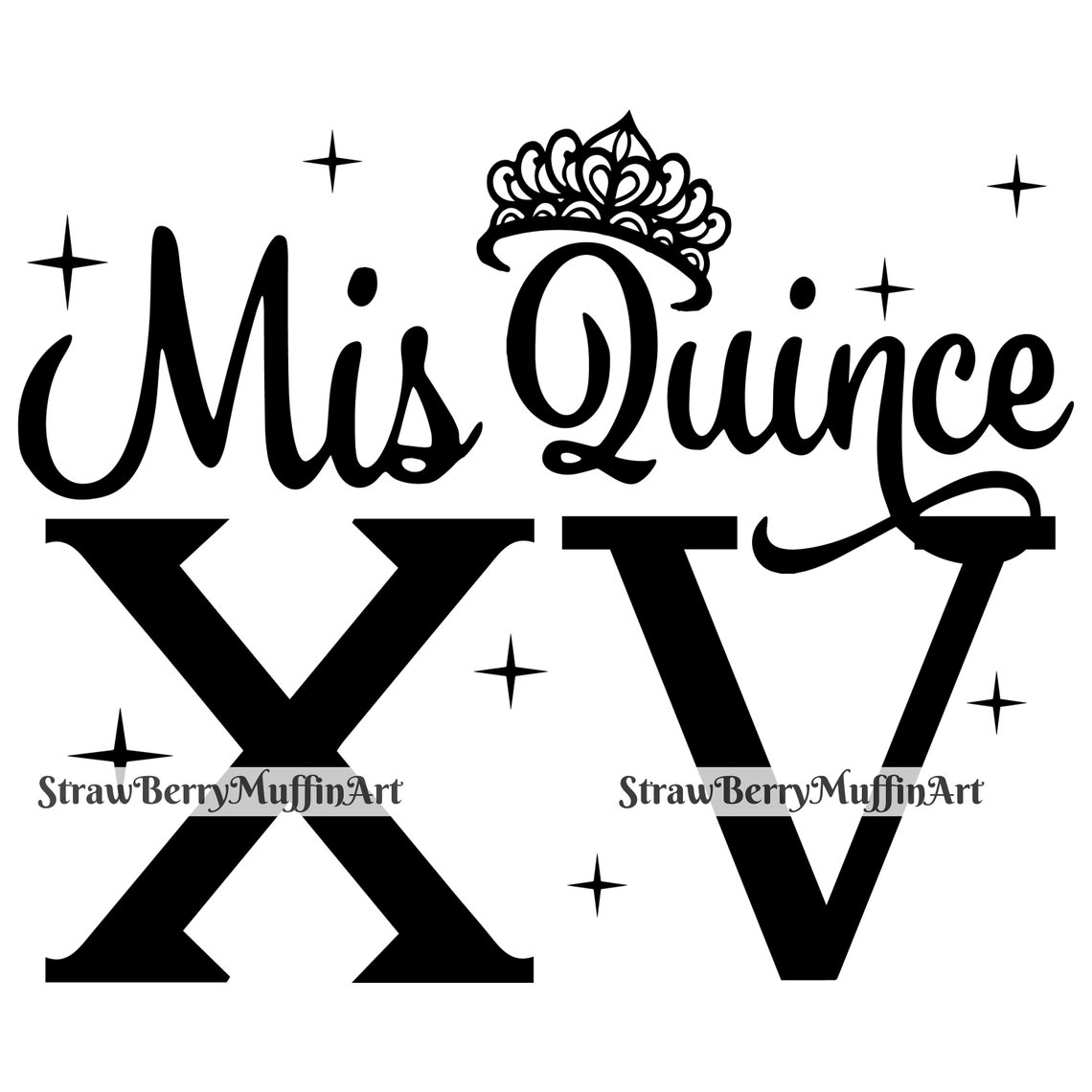 Mis Quince SVG Mis XV Quinceañera SVG Sweet 15 Svg Mis Etsy UK