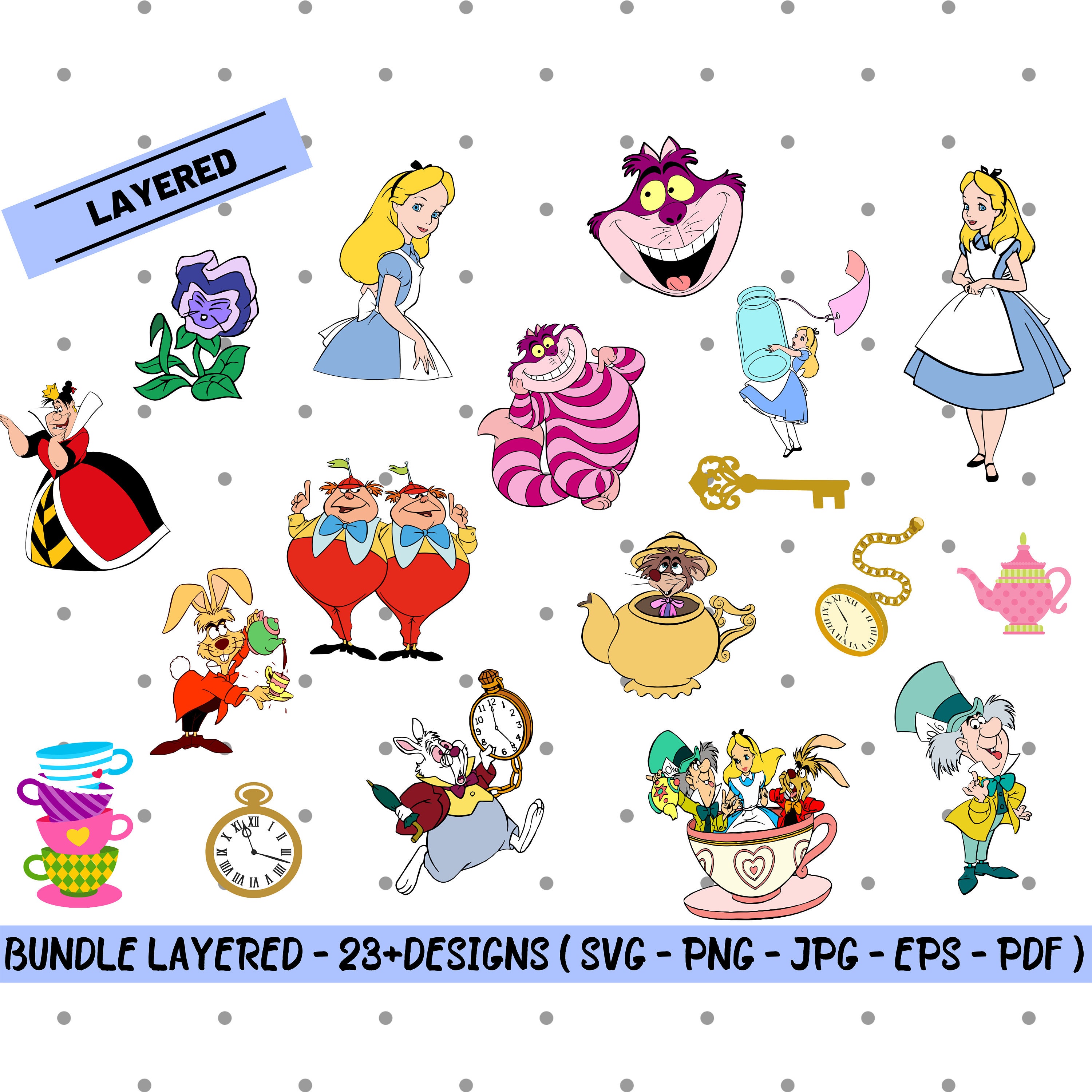 Alice in Wonderland SVG Alice Svg Princess Svg Wonderland - Etsy Canada