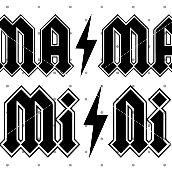 Acdc Mama Png Svg - Etsy