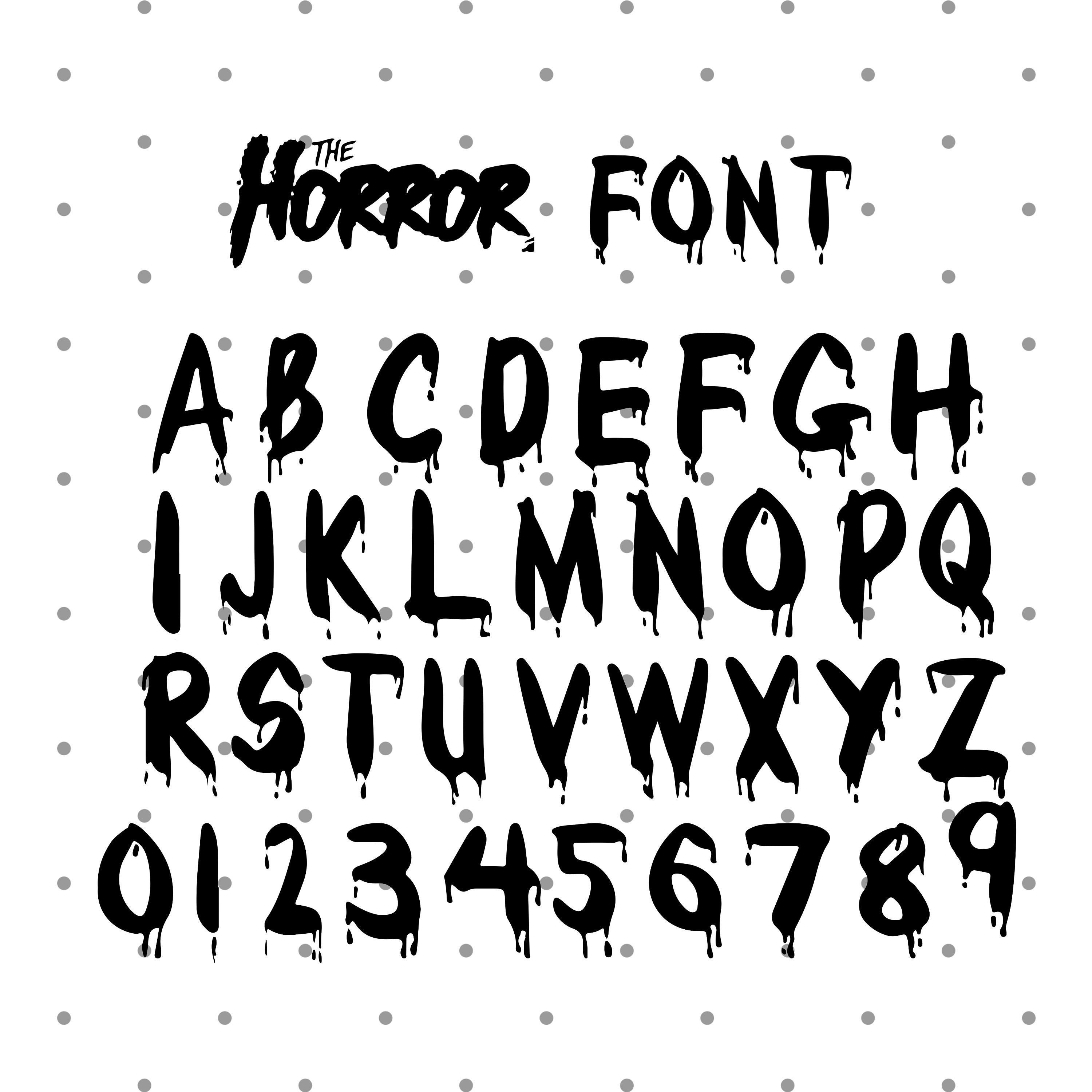 HORROR FONT SVG Horror Alphabet Svg Horror Svg Blood Font - Etsy Canada