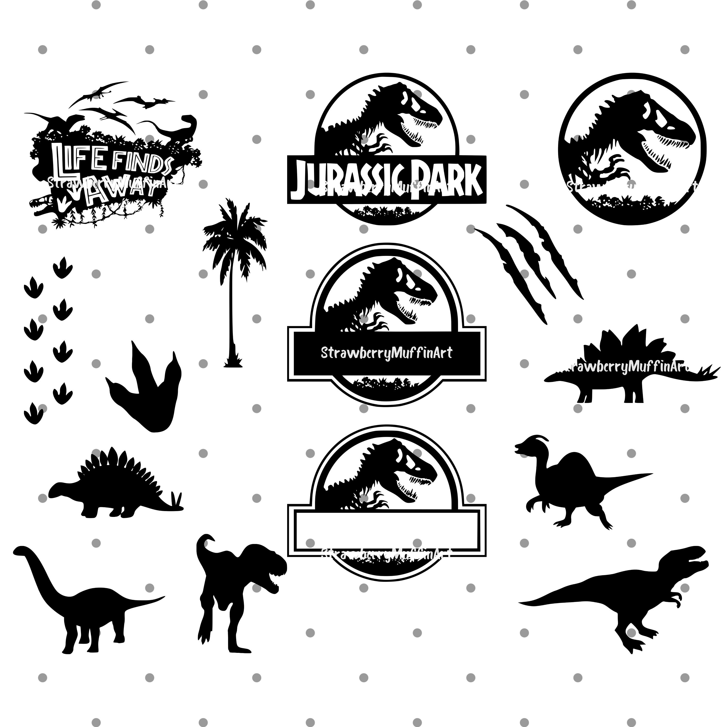 Dinosaur Svg Jurassic Park Svg Jurassic Park Template Svg Inspire ...