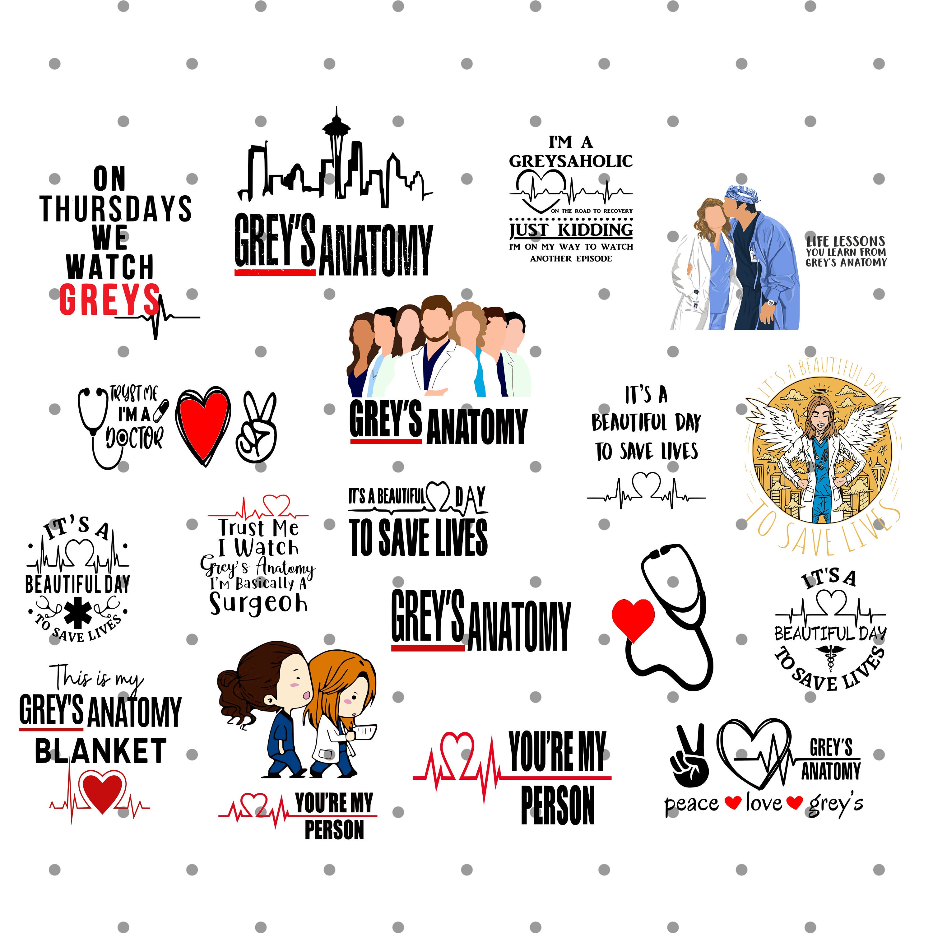 Greys Anatomy Svg You Are My Person Svg Save Lives Svg - Etsy