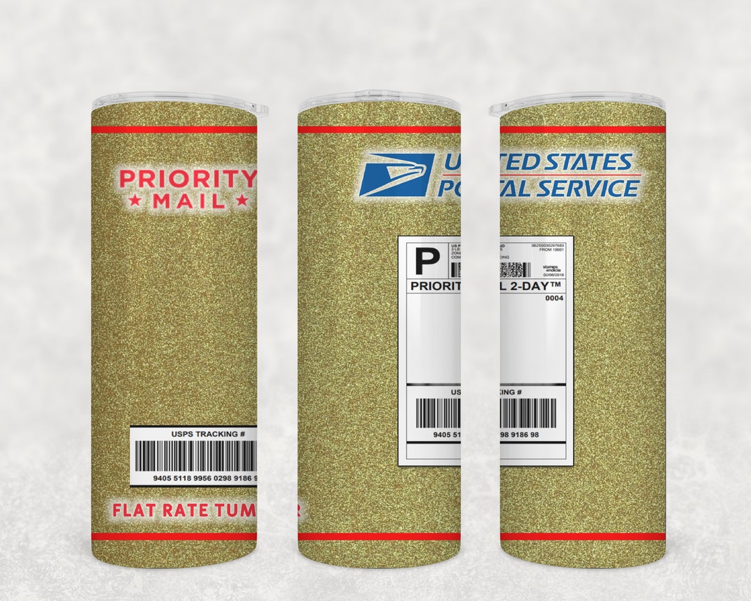 US Postal Worker Priority Mail 20oz Skinny Straight Etsy