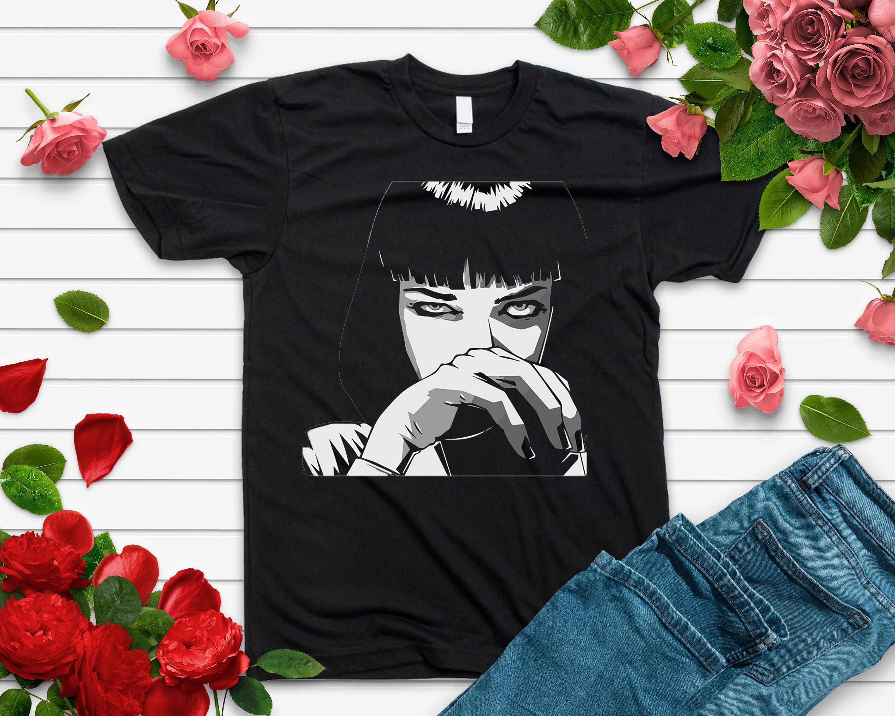 Mia Wallace Pulp Ficton Vintage T Shirt