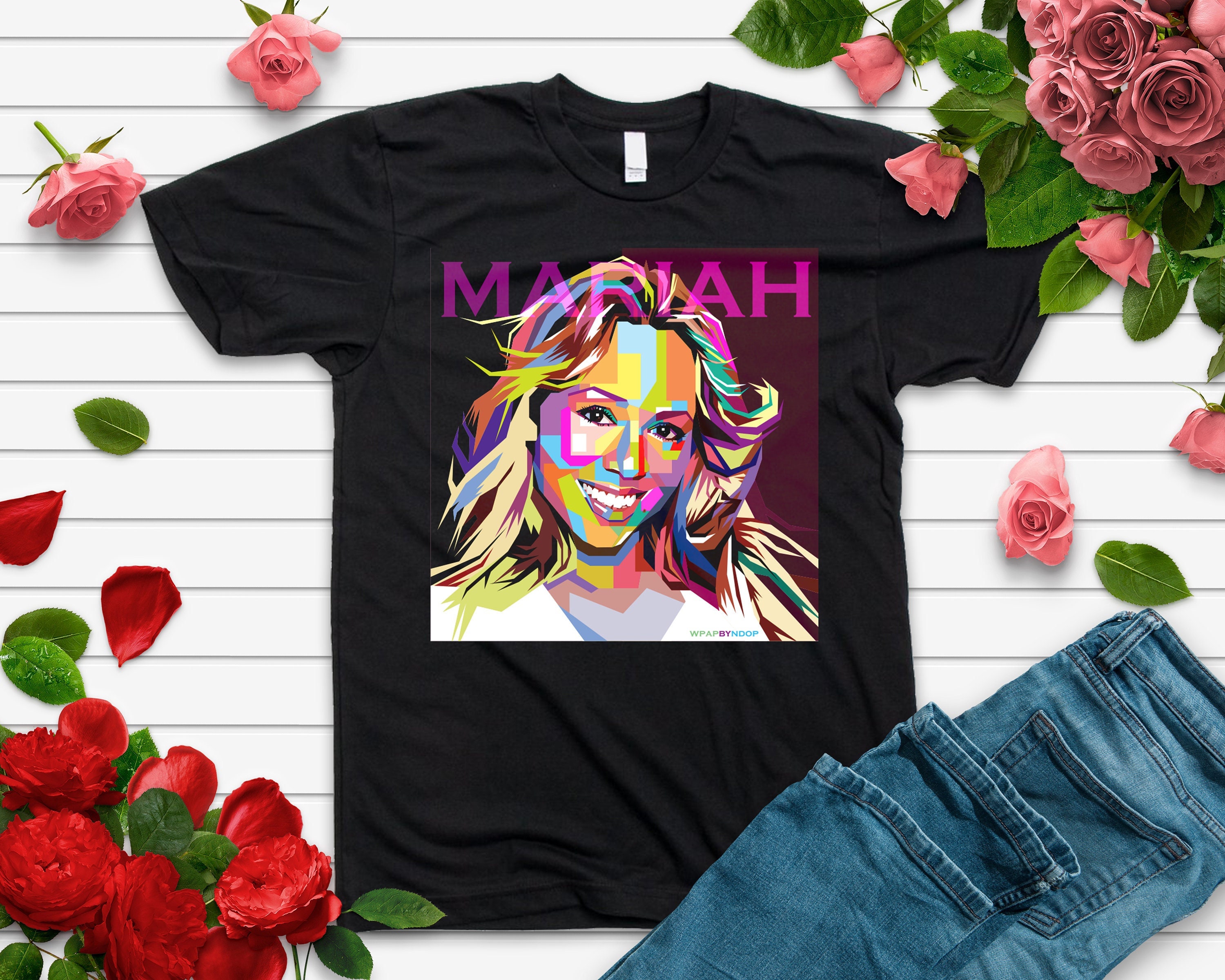 Mariah Carey T Shirt, Mariah Carey Black T-Shirt