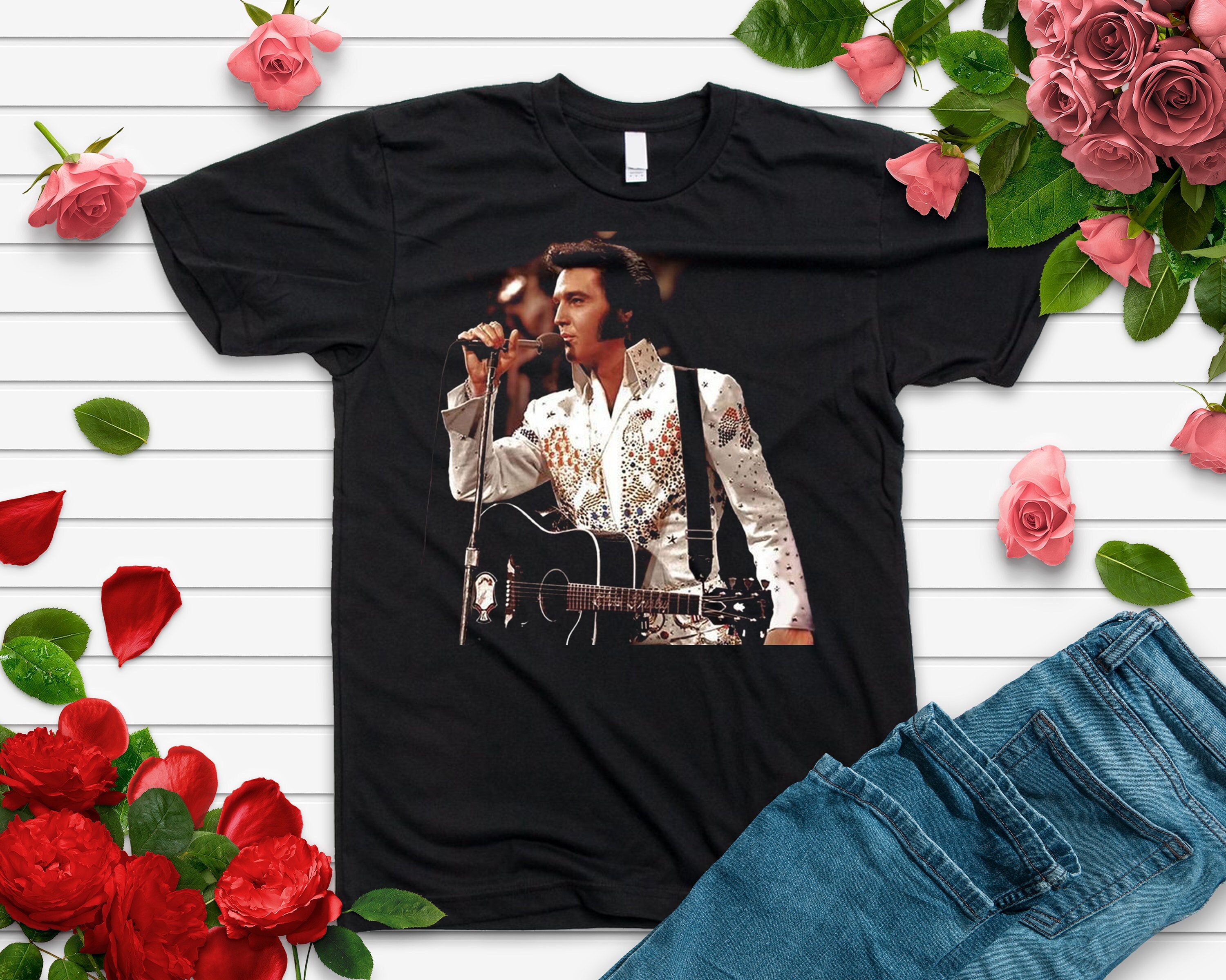 Discover Elvis Presley Dancing Star Rock Music T-Shirt, Elvis Presley Shirt