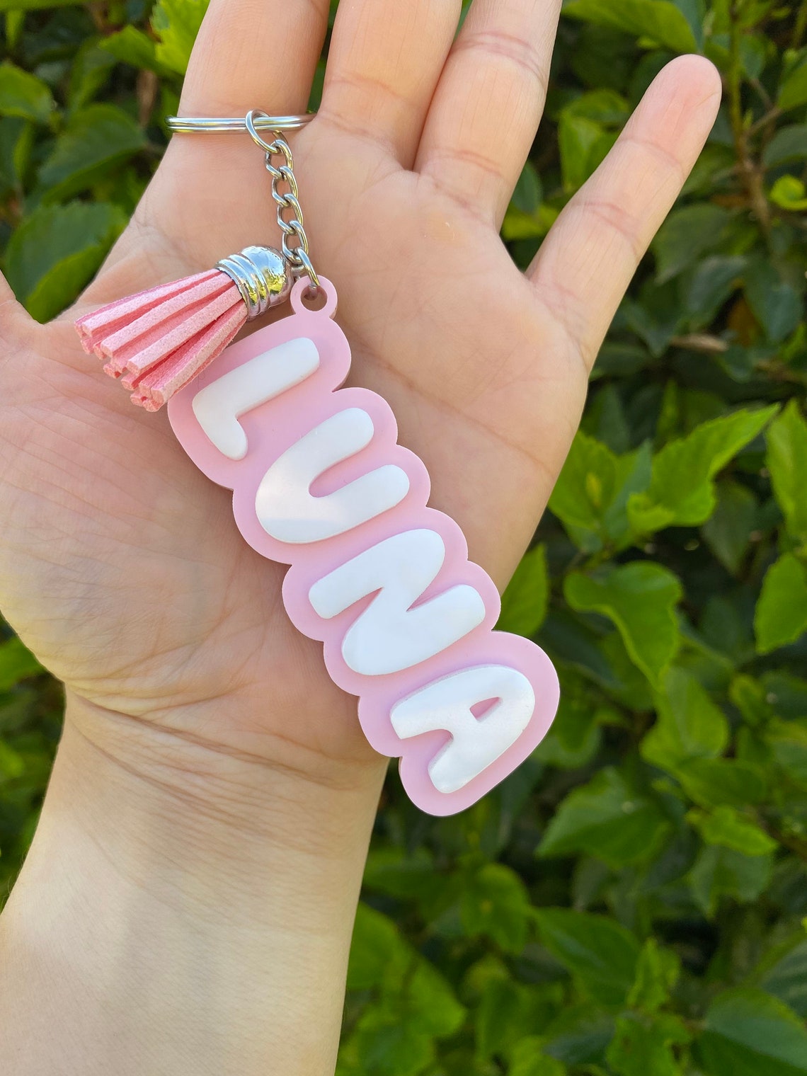 Personalized Keychains Name Keychains Acrylic Name Etsy