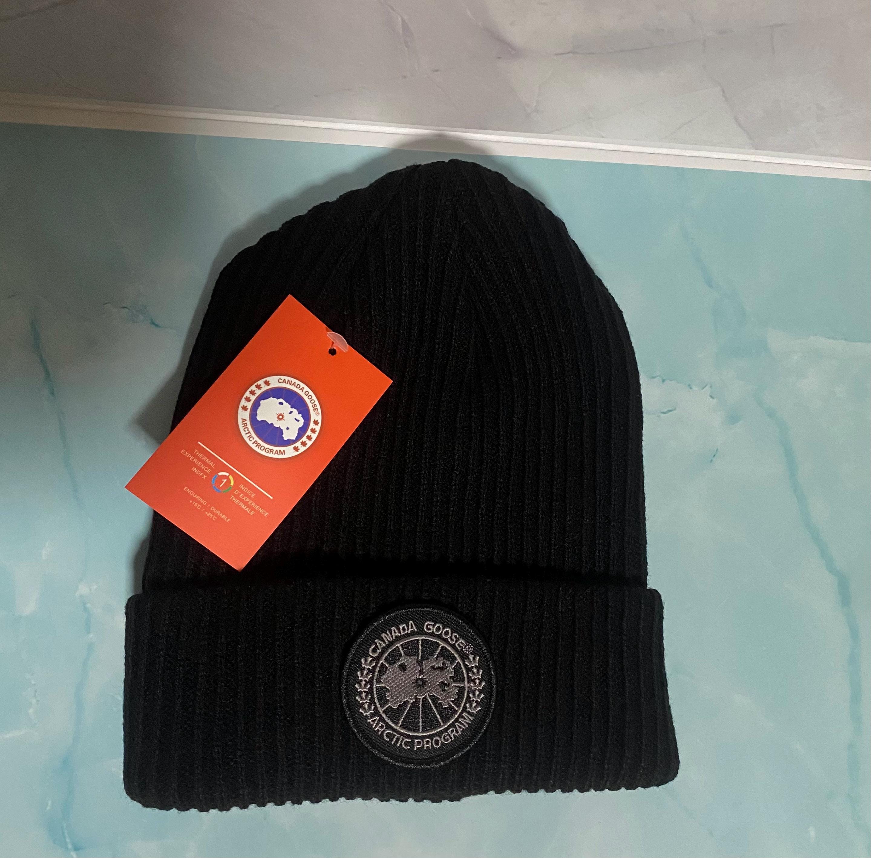 Canada goose hat black label sale