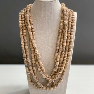 African Bead Necklaces, 5 strands.