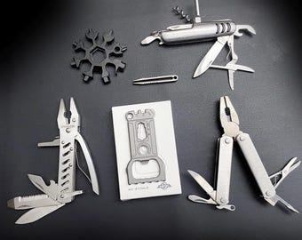 Olight J1M Multi Tool Combo, Pliers, Knife, Tweezers, Aluminum Package