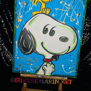 Snoopy Painting Wall Decor (Glow In The Dark)
