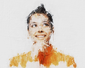 Portret impresjonistyczny na zamówienie ze zdjęcia. Spersonalizowany prezent na każdą okazję.