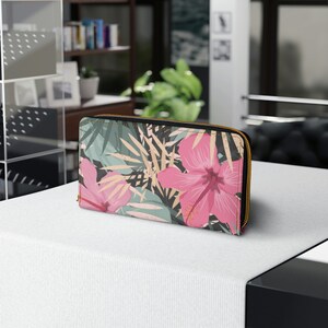 Cartera con cremallera Tropic Bloom