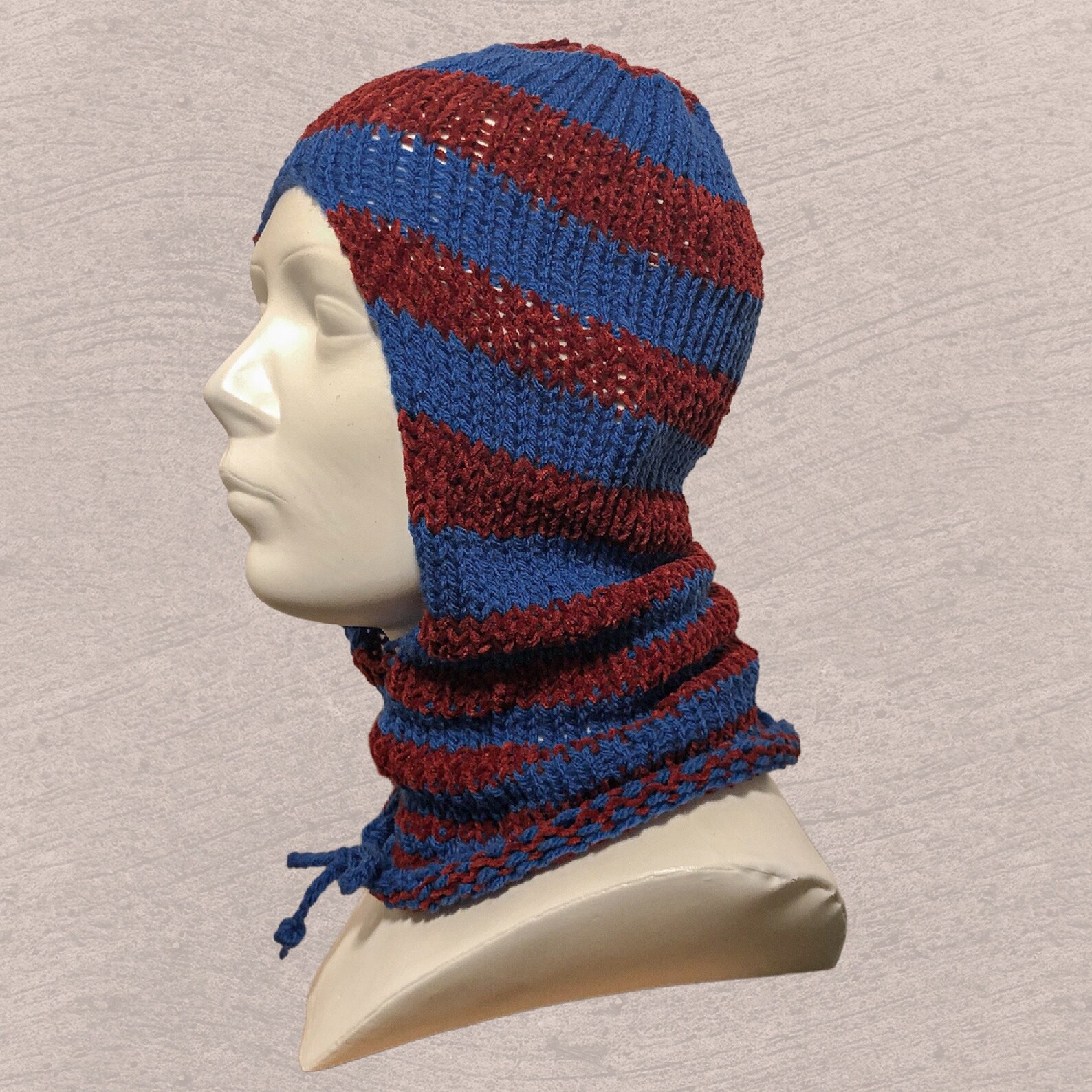 Easy Balaclava Knitting Pattern for Sentro or Addi Express Etsy