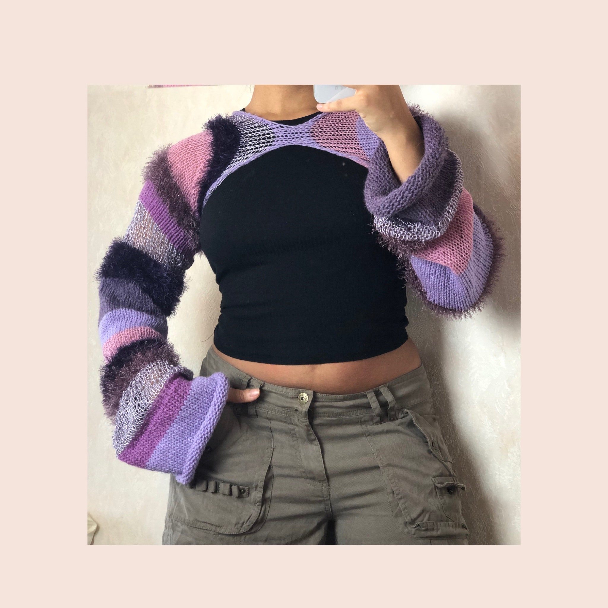 Easy Shrug Knitting Pattern for Sentro or Addi Express