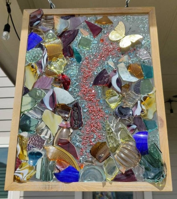broken glass crafts