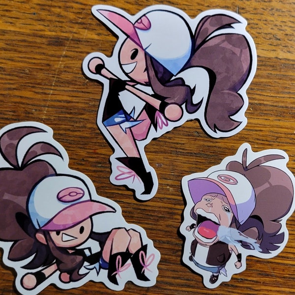 Sticker vinyle Hilda (Pokémon BW)