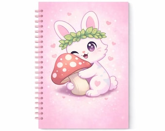 Cottagecore Bunny Notebook: Enchanted Forest Kawaii Journal (A5)