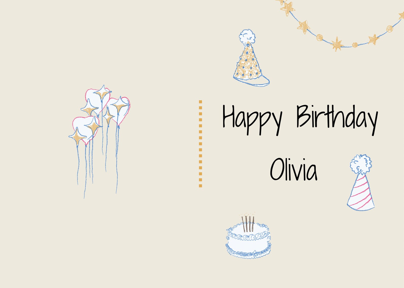 Cute Birthday Card Printable Birthday Card Personalized - Etsy
