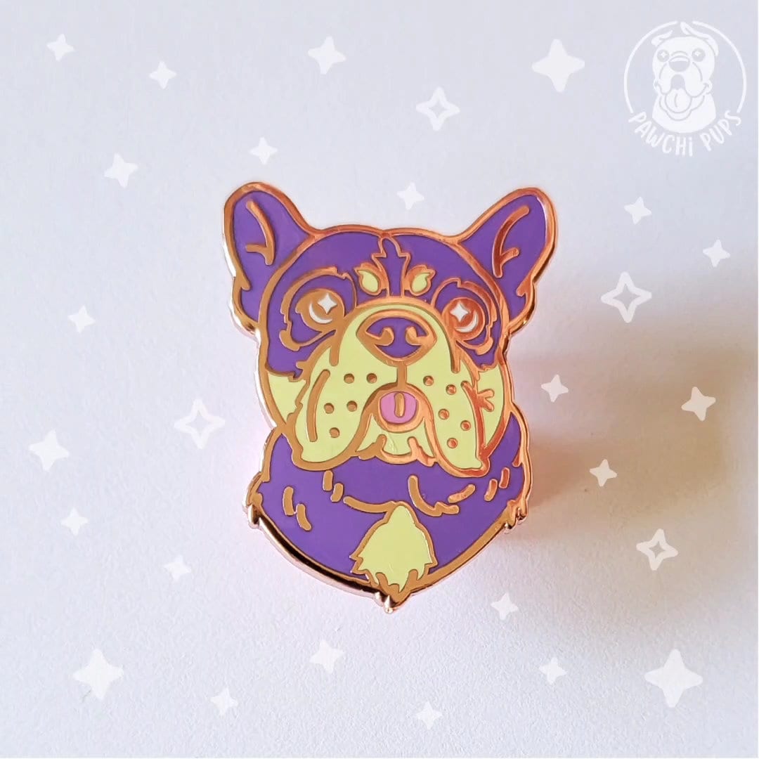 A Frenchie Named Freya - Hard Enamel Pin - Etsy