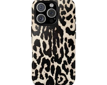 LEXI leopard print protective phone case - animal print Trendy cheetah print Cool girl City Girl Y2K Aesthetic Fashion iPhone cover