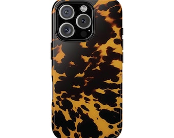 ELIANA tortoise print protective phone case - animal print, nature aesthtic, IT girl cool girl aesthetic, Girly, Cute & Trendy iPhone Cover