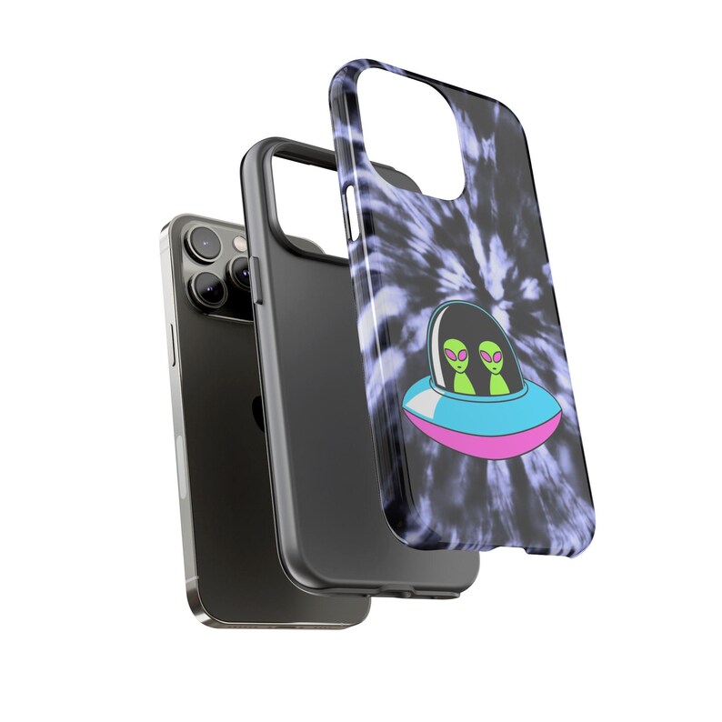 ufo tie dye ufo alien Stern Mädchen Weltraum Sterne Galaxie Rave Mädchen Club Mädchen Schutz Handytasche Star Lover Trendige niedliche Girly iPhone Fall Bild 5