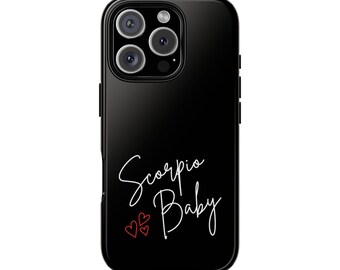 SCORPIO BABY Astrologie, Sternzeichen, Sternenmädchen, Sternzeichen, astrologische Geburtshorbuch, Skorpion-Mädchenästhetik, IT-Girl, Schutzhülle für das iPhone