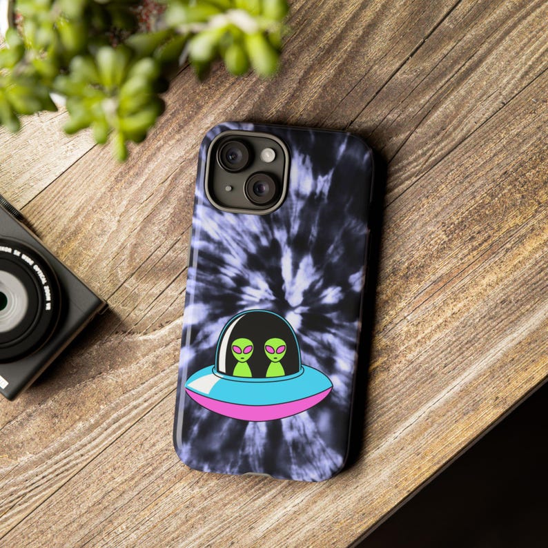 ufo tie dye ufo alien Stern Mädchen Weltraum Sterne Galaxie Rave Mädchen Club Mädchen Schutz Handytasche Star Lover Trendige niedliche Girly iPhone Fall Bild 6