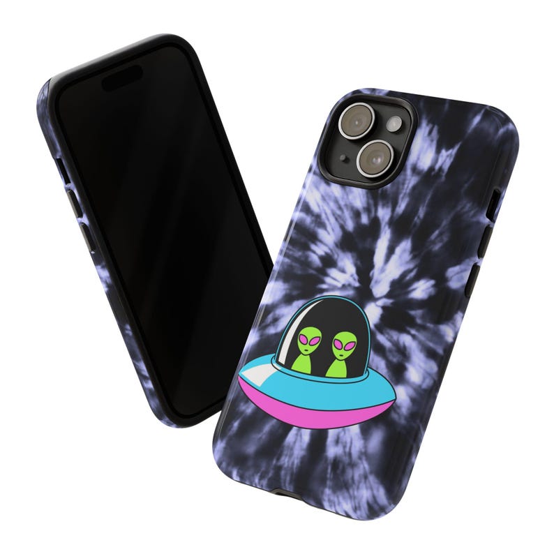 ufo tie dye ufo alien Stern Mädchen Weltraum Sterne Galaxie Rave Mädchen Club Mädchen Schutz Handytasche Star Lover Trendige niedliche Girly iPhone Fall Bild 3