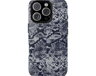 ROSALIE beschermend telefoonhoesje slangenleer - trendy dierenprint, girly, cool girl esthetiek, stijlvol, glamour, exotisch, mode schattig iphone-hoesje