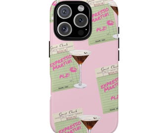 Coque De Téléphone Esthétique Espresso Martini – Pour IPhone (Tous Modèles 11 à 16) – Café Vibe