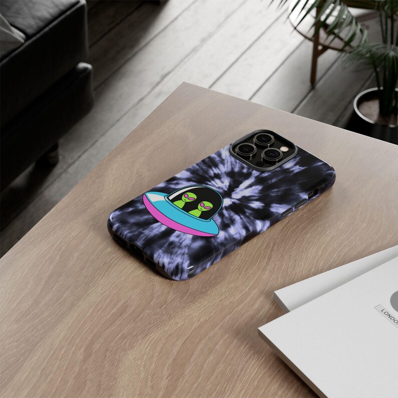ufo tie dye ufo alien Stern Mädchen Weltraum Sterne Galaxie Rave Mädchen Club Mädchen Schutz Handytasche Star Lover Trendige niedliche Girly iPhone Fall Bild 8