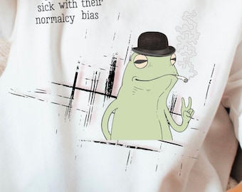 Funny Frog Meme PNG Political Gift for Democrat, Whimsical Humor