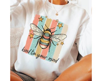 Be Kind to Your Mind Boho Sublimation Design, Kindness with Puns Shirt Design Digital Download
